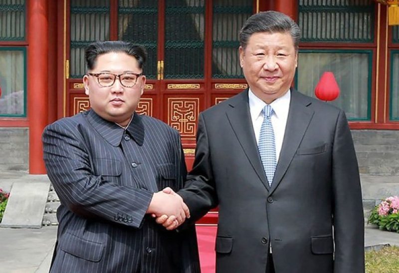 الرئيس الصيني والزعيم الكوري