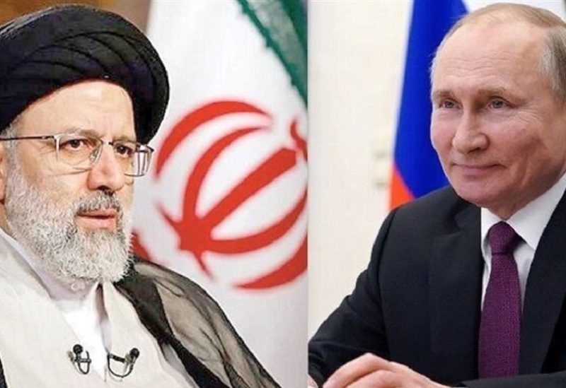بوتن ونظيره الإيراني ابراهيم رئيسي