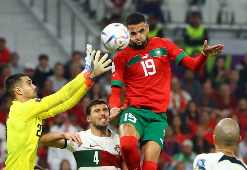 من مباراة منتخب المغرب ضد البرتغال