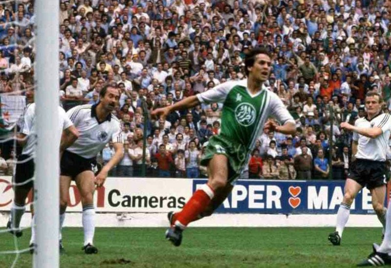 من مباراة الجزائر وألمانيا عام 1982