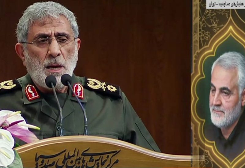 قائد فيلق القدس في الحرس الثوري الإيراني إسماعيل قاآني
