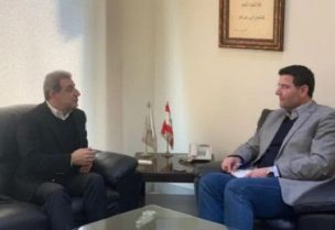 وزير الزراعة في حكومة تصريف الأعمال عباس الحاج حسن وعضو كتلة "اللقاء الديمقراطي" النائب وائل أبو فاعور