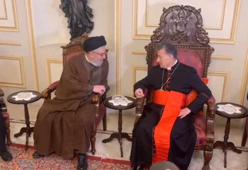 السيد ابراهيم السيد والبطريرك الراعي