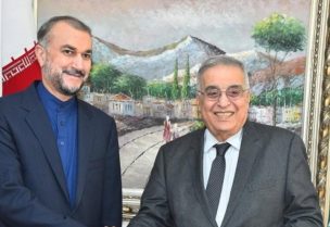 وزيرا خارجية لبنان وإيران