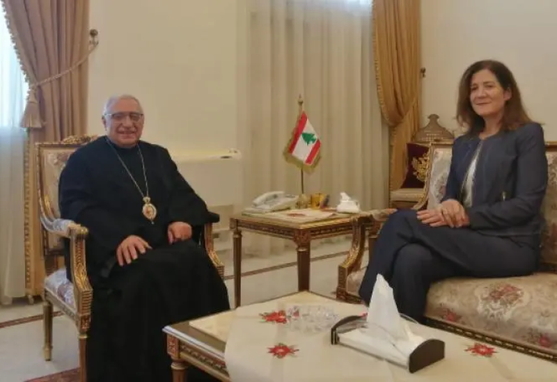 البطريرك يوسف العبسي والسفيرة الأميركية دوروثي شيا