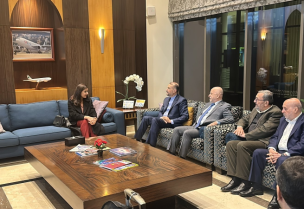 وصول وزير الخارجية الإيراني حسن أمير عبد اللهيان إلى بيروت