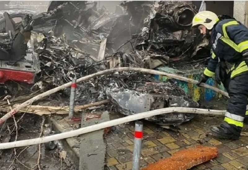 صور من حادثة تحطم الطائرة