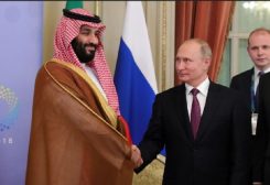 ولي العهد السعودي محمد بن سلمان والرئيس الروسي فلاديمير بوتين