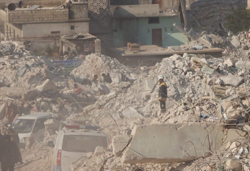 آثار الزلزال المدمر الذي ضرب شمال سوريا