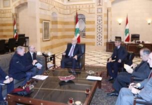 وفد من شركة "كهرباء فرنسا" في السراي