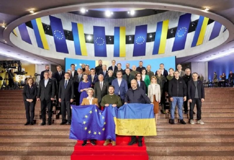قادة الاتحاد الأوروبي في كييف "فرانس برس"