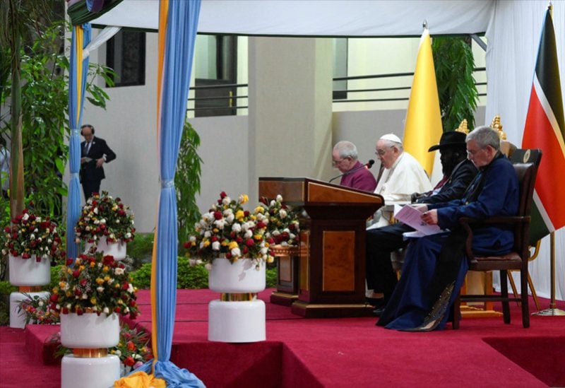 من زيارة البابا فرانسيس إلى جنوب السودان