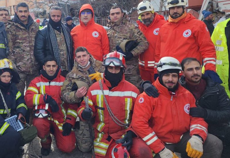 فريق الإنقاذ اللبناني الموفد الى تركيا