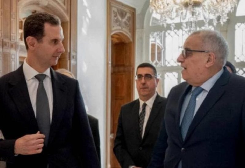 وزير الداخلية اللبناني والرئيس السوري بشار الاسد