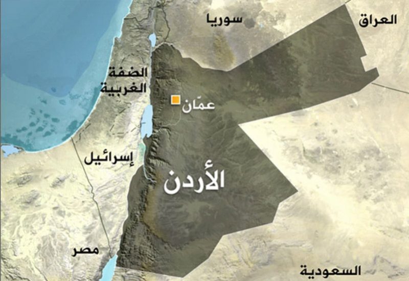 خريطة الأردن