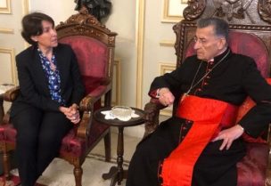 البطريرك الراعي والسفيرة الفرنسية