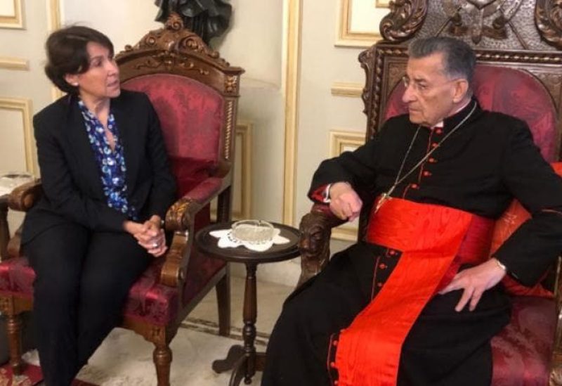 البطريرك الراعي والسفيرة الفرنسية