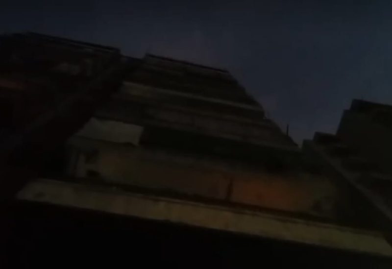 المبنى الذي تمّ إخلاؤه في طرابلس