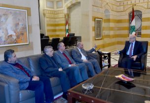 ميقاتي اجتمع مع رئيس الاتحاد العمالي العام بشارة الأسمر على رأس وفد