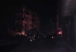 انهيار مبنى في دمشق بسبب هزة أرضية