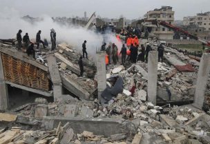آثار الزلزال في سوريا