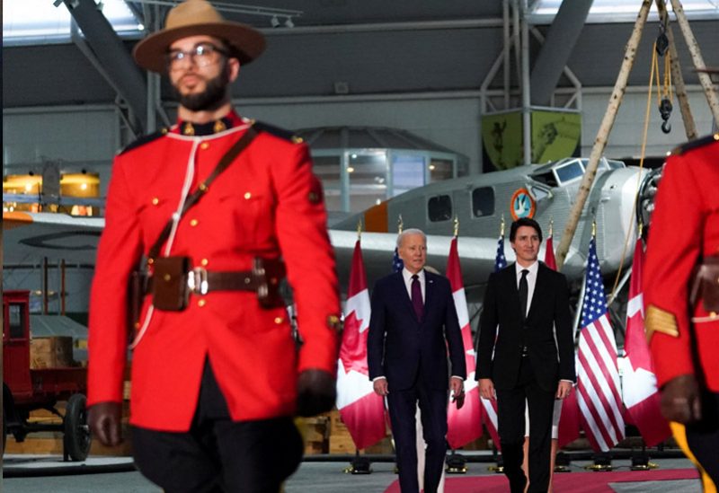 الرئيس الأميركي جو بايدن ورئيس الوزراء الكندي جاستن ترودو