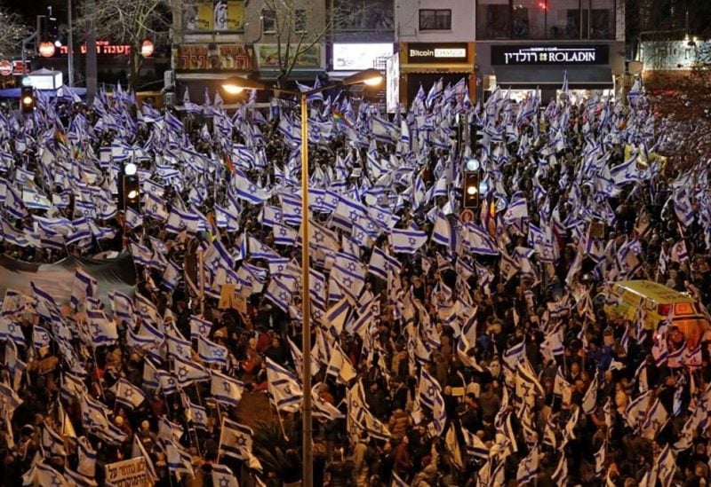 الاحتجاجات في تل أبيب