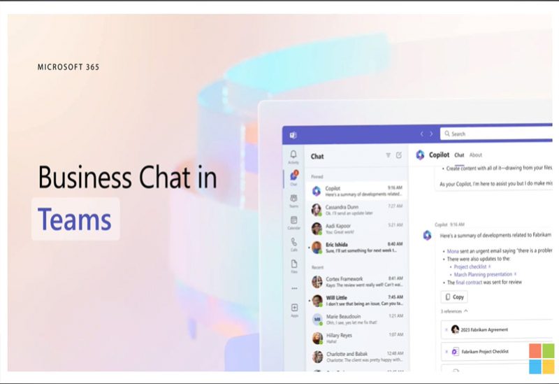 ميزة الدردشة المدعومة بالذكاء الاصطناعي للشركات Business Chat