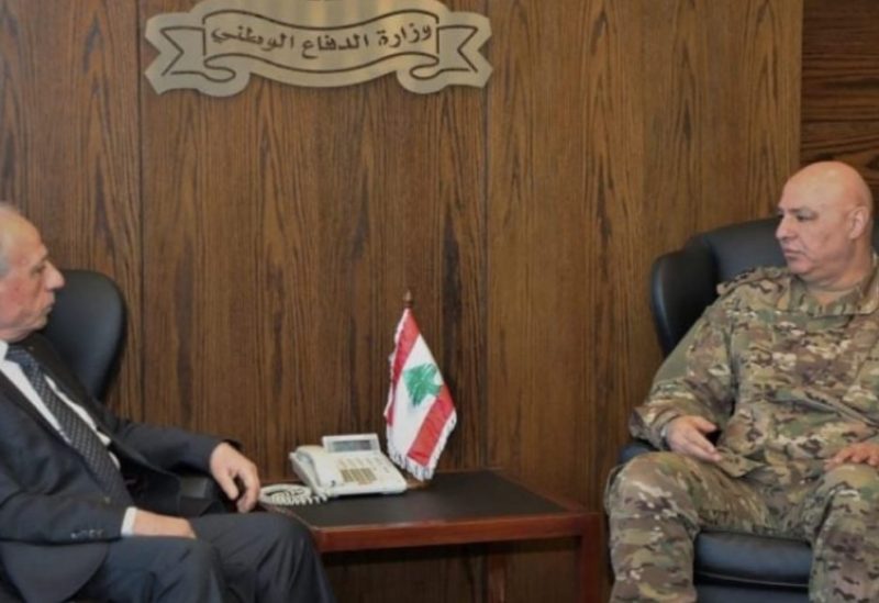 وزير الدفاع موريس سليم وقائد الجيش جوزاف عون