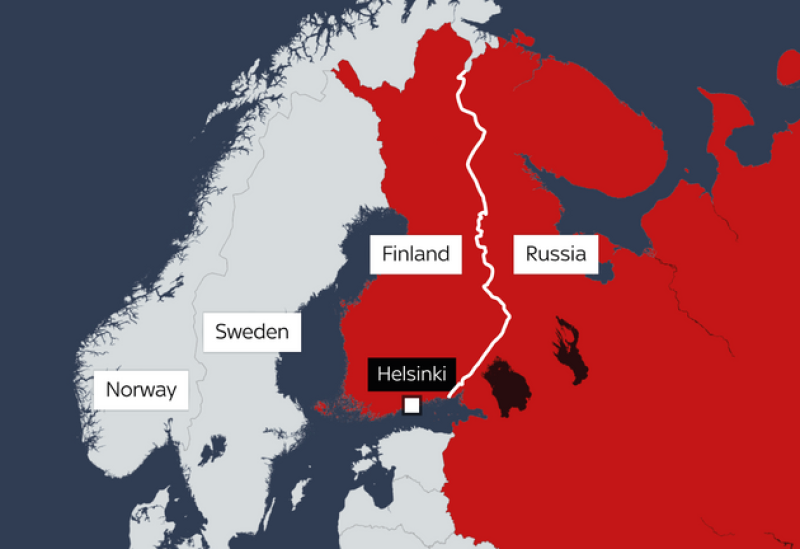 حدود روسيا وفنلندا