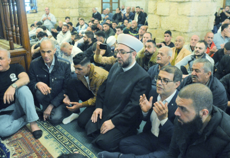خلال خطبة وصلاة عيد الفطر في برجا
