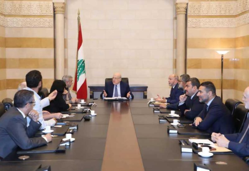 ميقاتي التقى وفدًا من نقابة موظفي الإدارة العامة