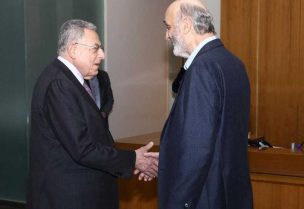 سمير جعجع وفؤاد السنيورة