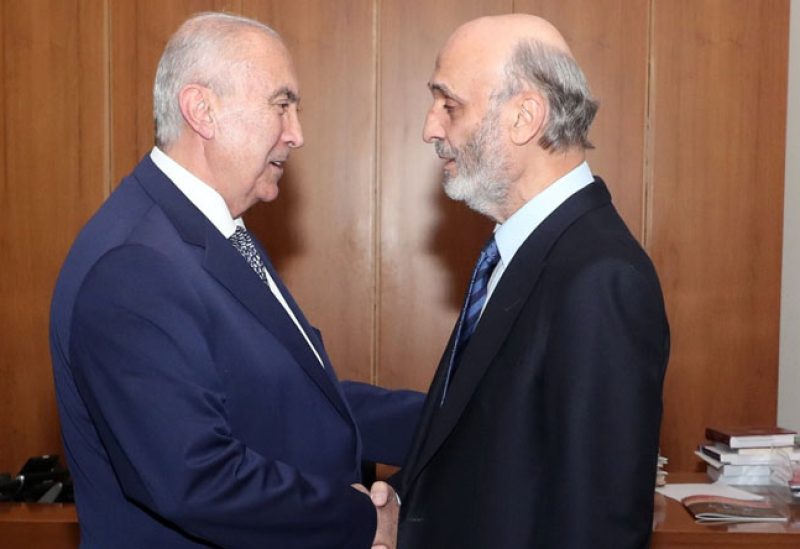 سمير جعجع وفؤاد مخزومي