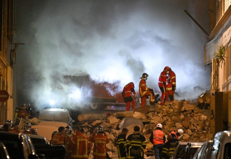 انهيار مبنى من أربعة طوابق في مدينة مرسيليا الساحليّة بجنوب فرنسا