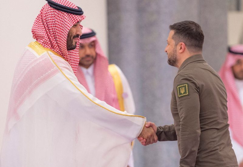 ولي العد السعودي الأمير محمد بن سلمان والرئيس الأوكراني