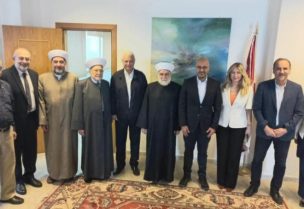 وزير البيئة ناصر ياسين التقى مفتي طرابلس محمد إمام في حضور شخصيات من المدينة