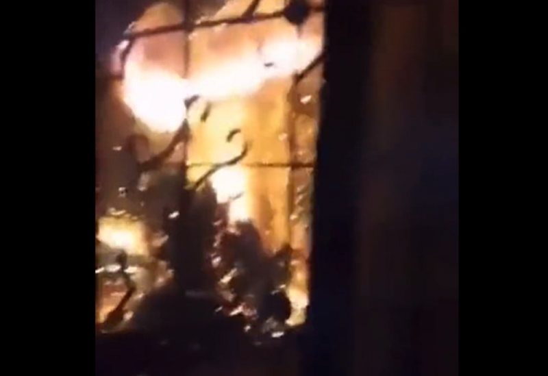 لحظة الانفجار في مدينة لاهور الباكستانية