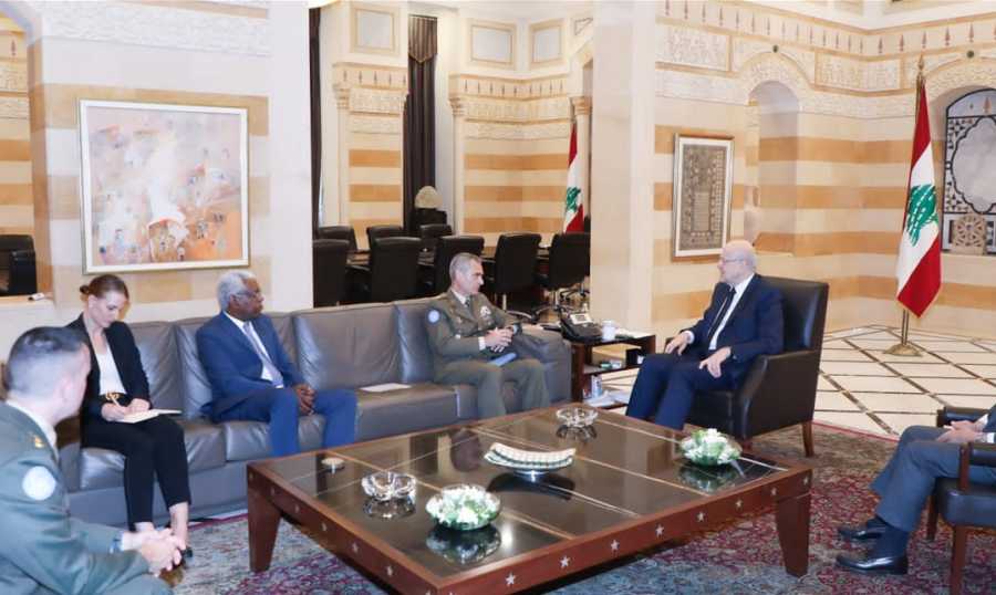 الرئيس نجيب ميقاتي استقبل قائد قوات اليونيفيل الجنرال ارولدو لازارو