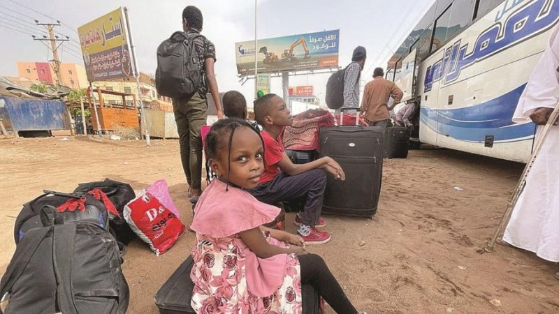 تواصل عمليات النزوح في السودان