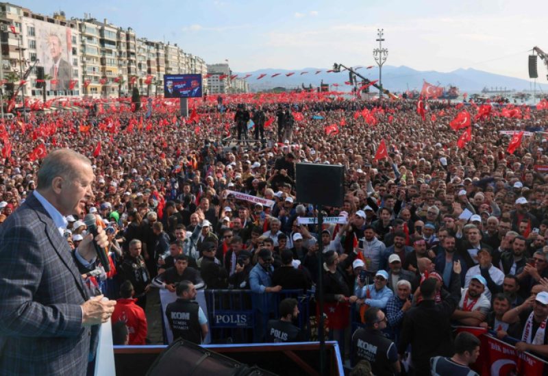 حشد جماهيري للرئيس التركي رجب طيب أردوغان