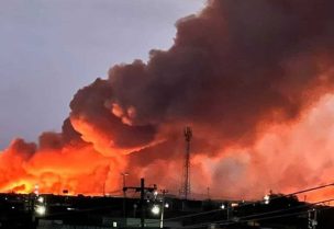 حريق هائل في العاصمة السودانية الخرطوم