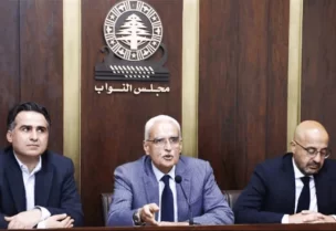 وزير البيئة ناصر ياسين والنائب غياث يزبك ووزير الأشغال علي حمية