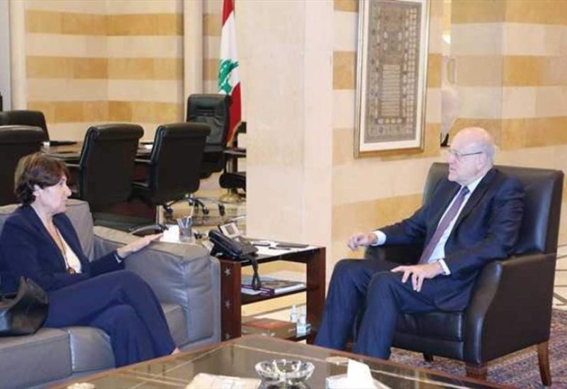 الرئيس ميقاتي استقبل سفيرة فرنسا آن غريو
