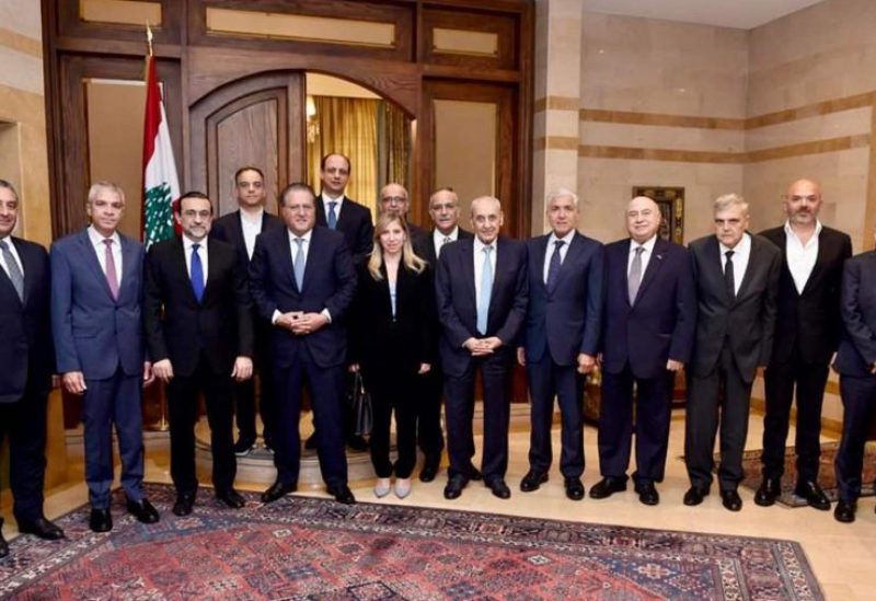 بري خلال استقباله شقير على رأس وفد من تجمع "كلنا لبيروت"