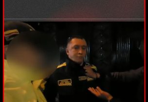 الضابط الكولومبي لحظة إلقاء القبض عليه