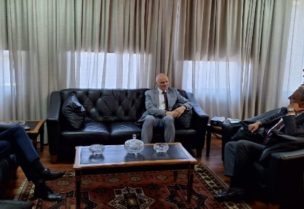 وزير العدل هنري الخوري وسفير ألمانيا لدى لبنان أندرياس كيندل