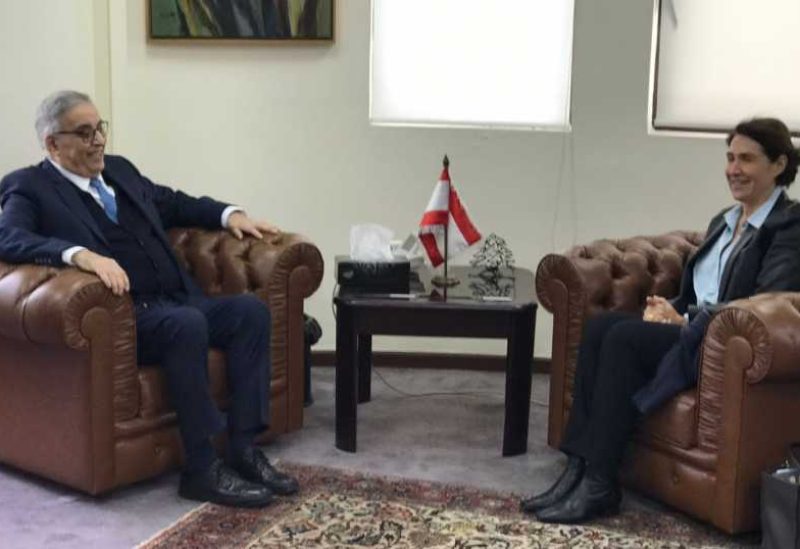وزير الخارجية عبد الله بو حبيب استقبل سفيرة فرنسا لدى لبنان آن غريو