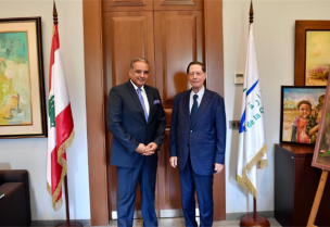 الوزير محمد وسام المرتضى والقاضي نديم عبد الملك