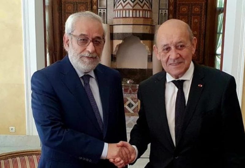 جان إيف لودريان وهاغوب بقرادونيان